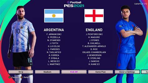 England and scotland meet tonight at wembley in a repeat of their famous euro '96 fixture 25 years ago, with both sides looking for a key win. PES 2021 - Argentina vs England - International Match ...