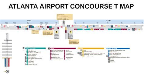 Mapa Del Aeropuerto De Atlanta