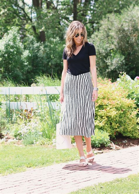 Black And White Summer Skirts Lilly Style