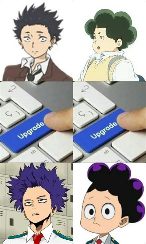 An Image Of Anime Characters On The Keyboard