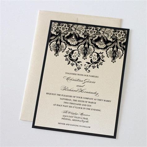 damask wedding invitation elegant wedding invitation floral etsy damask wedding invitation