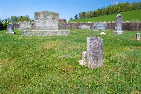Shaver Cemetery On The Blue Ridge Parkway Virginia Usa Editorial