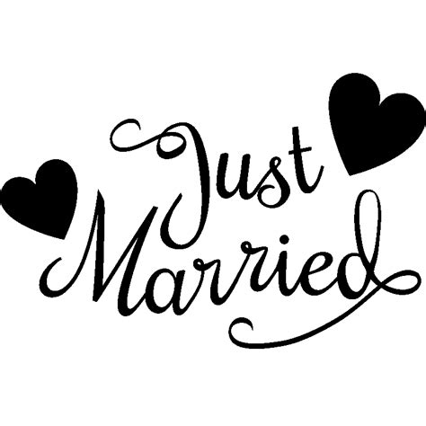 just married png free logo image