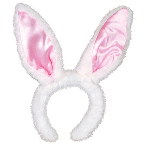 pink and white silky bunny ears city costume wigs