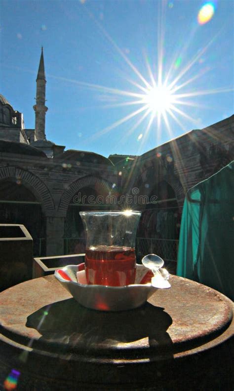 A Minaret And A Steaming Hot Glass Of Tea In Istanbul ISTANBUL