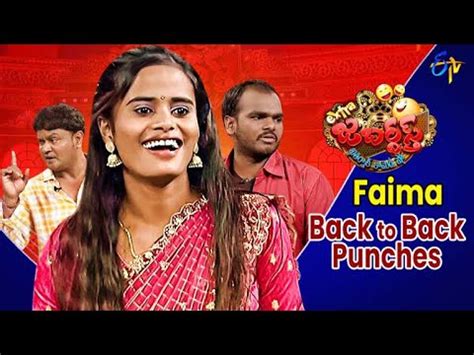 Faima Back To Back Punches Extra Jabardasth ETV Telugu YouTube