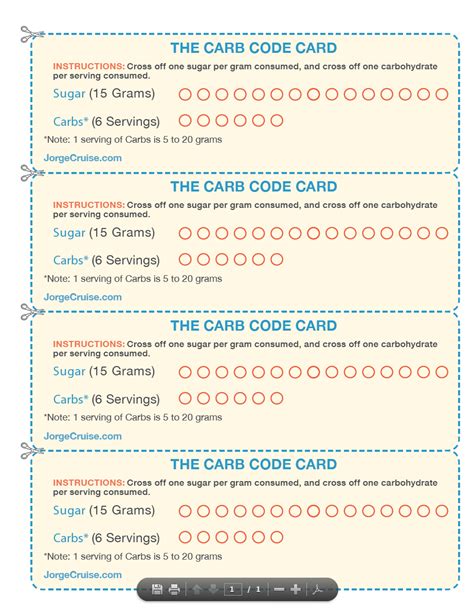 Now that we've got the transatlantic awkwardness out of the a reduced carbohydrate diet and want to quickly work out how many spoons of sugar are in a. This is my Carb Code card used to track your 15 grams of sugar and 6 carb servers. Get ready to ...