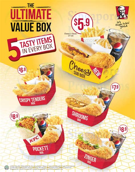 Kfc New Ultimate Value Boxes Priced Fr From Sep