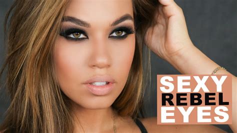 Sexy Rebel Eyes Makeup Black Brown Smokey Eye Makeup Tutorial Eman Youtube