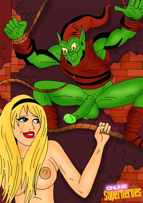 Rule 34 Bondage Green Goblin Gwen Stacy Marvel Nipples Norman Osborn
