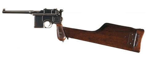 Mauser Model 1896 Broomhandle Semi Automatic Pistol With Shoulder Stock