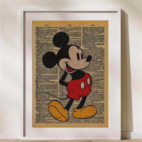 Mickey Mouse Vintage Posters Etsy
