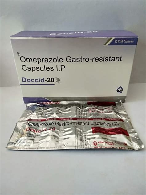 Doccid Omeprazole Gastro Resistant Capsules Ip Healthdoc Labs 10 X 10