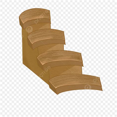 Wooden Stairs Cartoon Illustration Stairs Illustration Steps Png