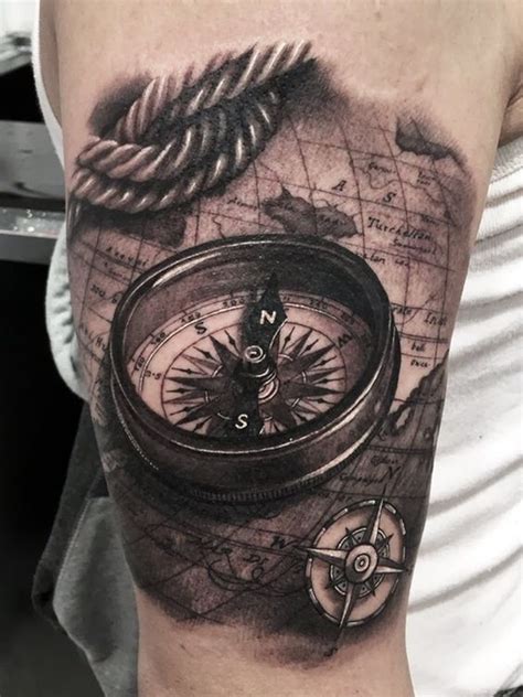Great Compass Tattoo Ideas For Men Styleoholic