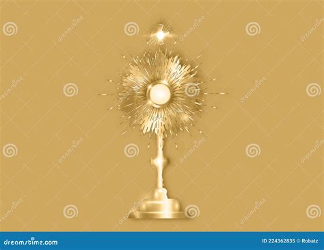 Monstrance Silver Ostensorium Used In Roman Catholic Old Catholic And