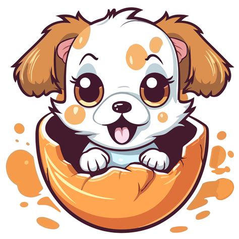 Dog Peeking Out From Egg Ai Generated 24477643 Png