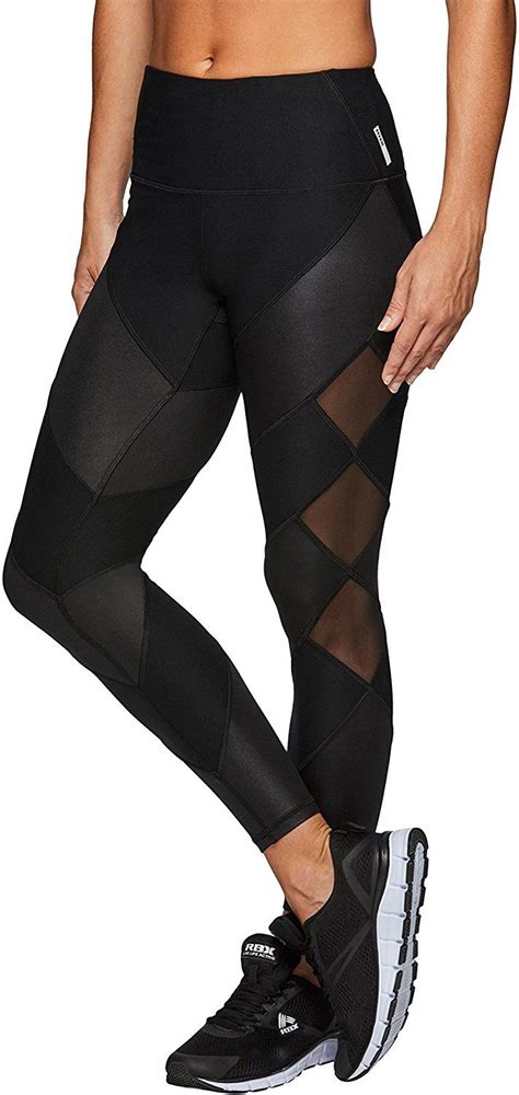 rbx active womens legging with mesh black xs at amazon women s clothing store fitness