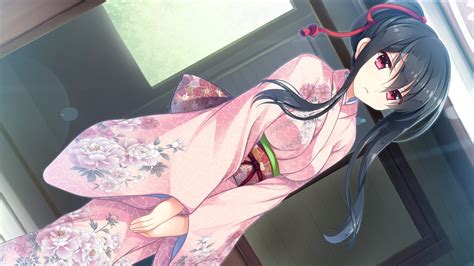 Anime Anime Girls Visual Novel Kimono Toki Wo Tsumugu Yakusoku Jinguu Misaki Wallpapers Hd