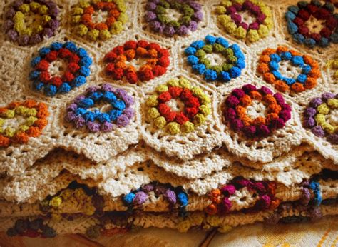 Vintage Crochet Afghan Mellie Blossom