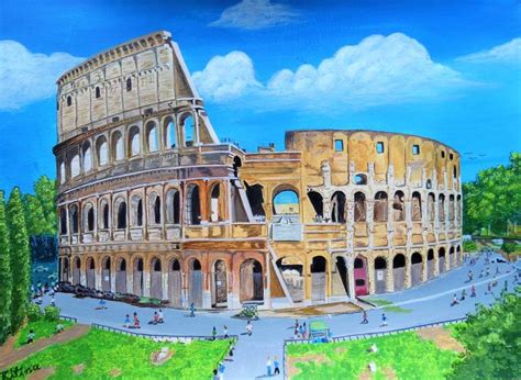 The Colosseum Flavian Amphitheatre Painting By Ritina Ansurkar