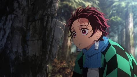 Anime boys 1080p, 2k, 4k, 5k hd wallpapers free download, these wallpapers are free download for pc, laptop, iphone, android phone and ipad desktop Download Demon Slayer Tanjiro Kamado In Forest Wallpaper | Wallpapers.com