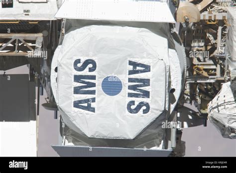 Sts 134 International Space Station After Undocking Ams Closeup Stock
