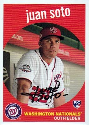 Here's our selection for his 3 best rookie cards to. Juan Soto Rookie Cards Checklist, Top Prospects, RC Guide, Gallery