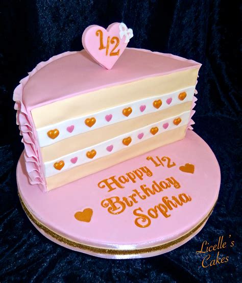 Half Birthday Cake For Girl Half Birthday Cakes Girl Cakes Cake