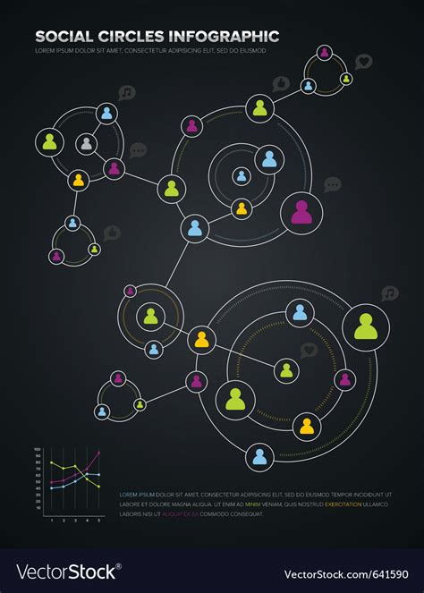 Social Circles Infographic Royalty Free Vector Image
