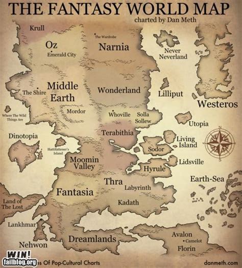 Blue Sky Gis Maps In Comics Fantasy World Map