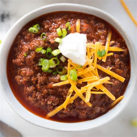 Chili Made Without Tomatoes