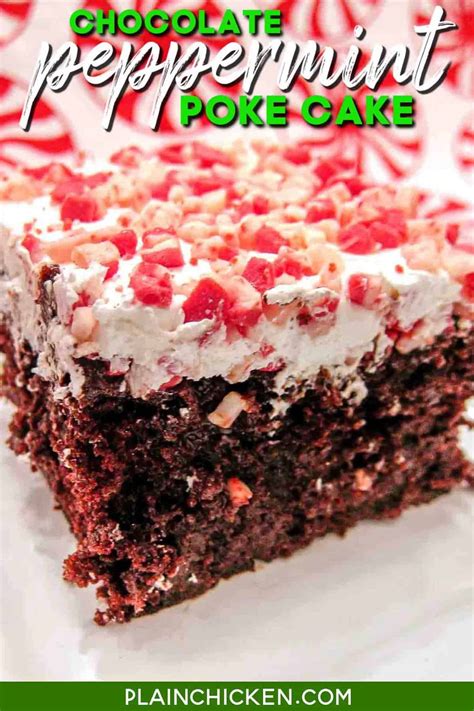 Peppermint Desserts Christmas Chocolate Peppermint Cake Peppermint Recipes Best Christmas