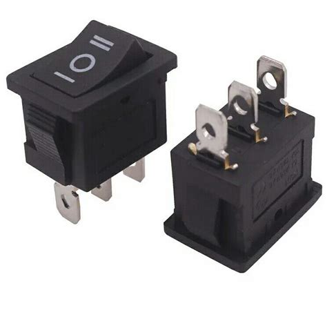 3 Position Onoff Rocker Switch 3 Pin Way Mini 15x10mm 3a Electrical