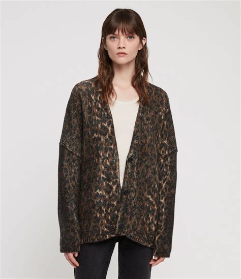 Leopard Cardigan Sweaters For Women Women Leopard Cardigan