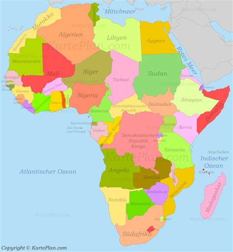 Afrika Politische Karte Deutschlandkarte 2023