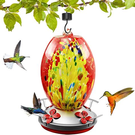 Opperiaya Hummingbird Water Feeder Hanging Bird Feeder For Outdoor