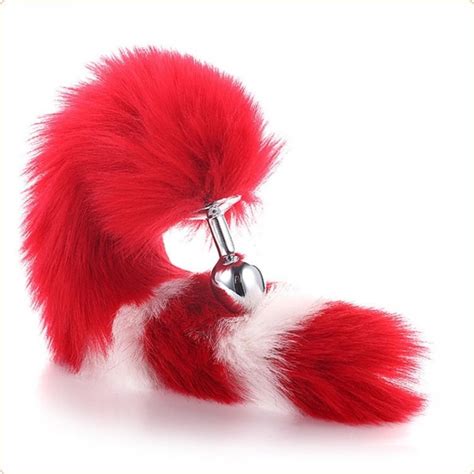 Colorful Fox Tail Metal Butt Plug Adult Sex Toys Store Online Shopping