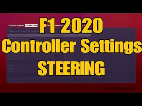 That can be done by finding the right drivers on the basis of your motherboard model. F1 2020 Controller Settings - Steering. - YouTube
