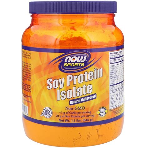 Now Foods Sports Soy Protein Isolate Natural Unflavored 12 Lbs