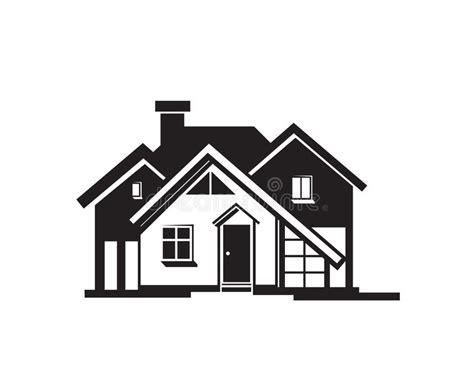 House black icon stock illustration. Illustration of construction