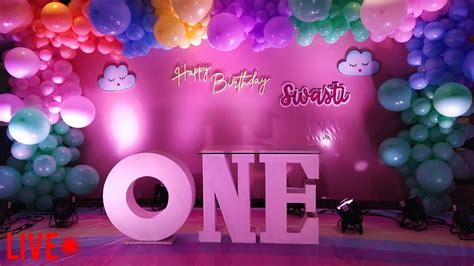 Swasti Kashyap 1st Birthday Party Live On Youtube 9072021 Happy