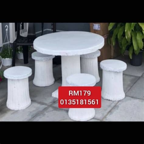 Set Meja Batu Byr Cod Jimat Wsp Kerusi Meja Batu Murah Kelantan Meja Kerusi Bulat