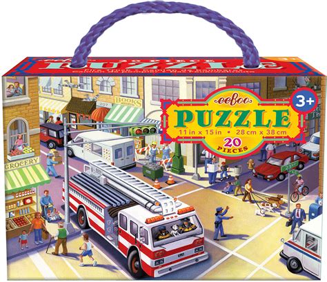 Fire Truck 20 Piece Puzzle On Classic Toys Toydango