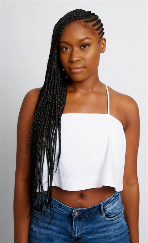 20 best knotless braids hairstyles to rock in 2021. 20 Latest Knotless Box Braids Styles Ponytails For African ...