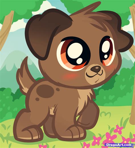 Cute Dog Anime Drawing At Explore Collection Of