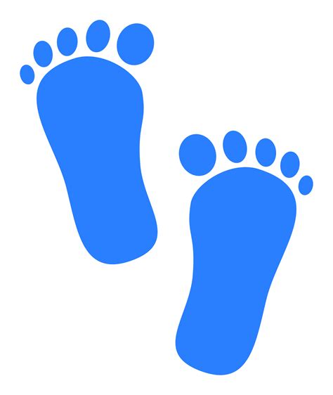 Blue Baby Footprints ClipArt Best