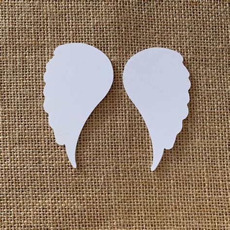 Angel Wings Paper Cut Outs Set Of 25 Angel Wing Shaped Die Etsy