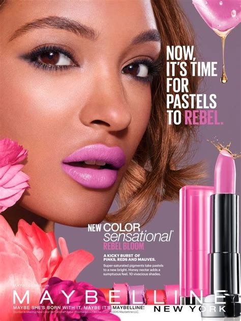Jourdan Dunn Maybelline New York Cosmetics Advertisement 2o15