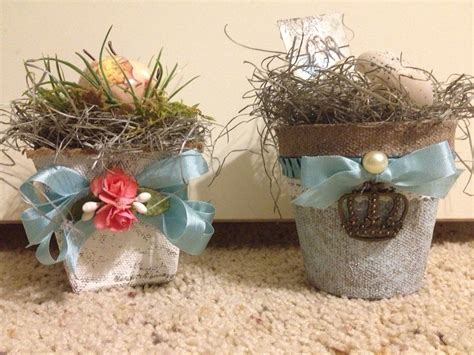 Vintage Easter Peat Decorated Peat Pots Easter Spring And Nests